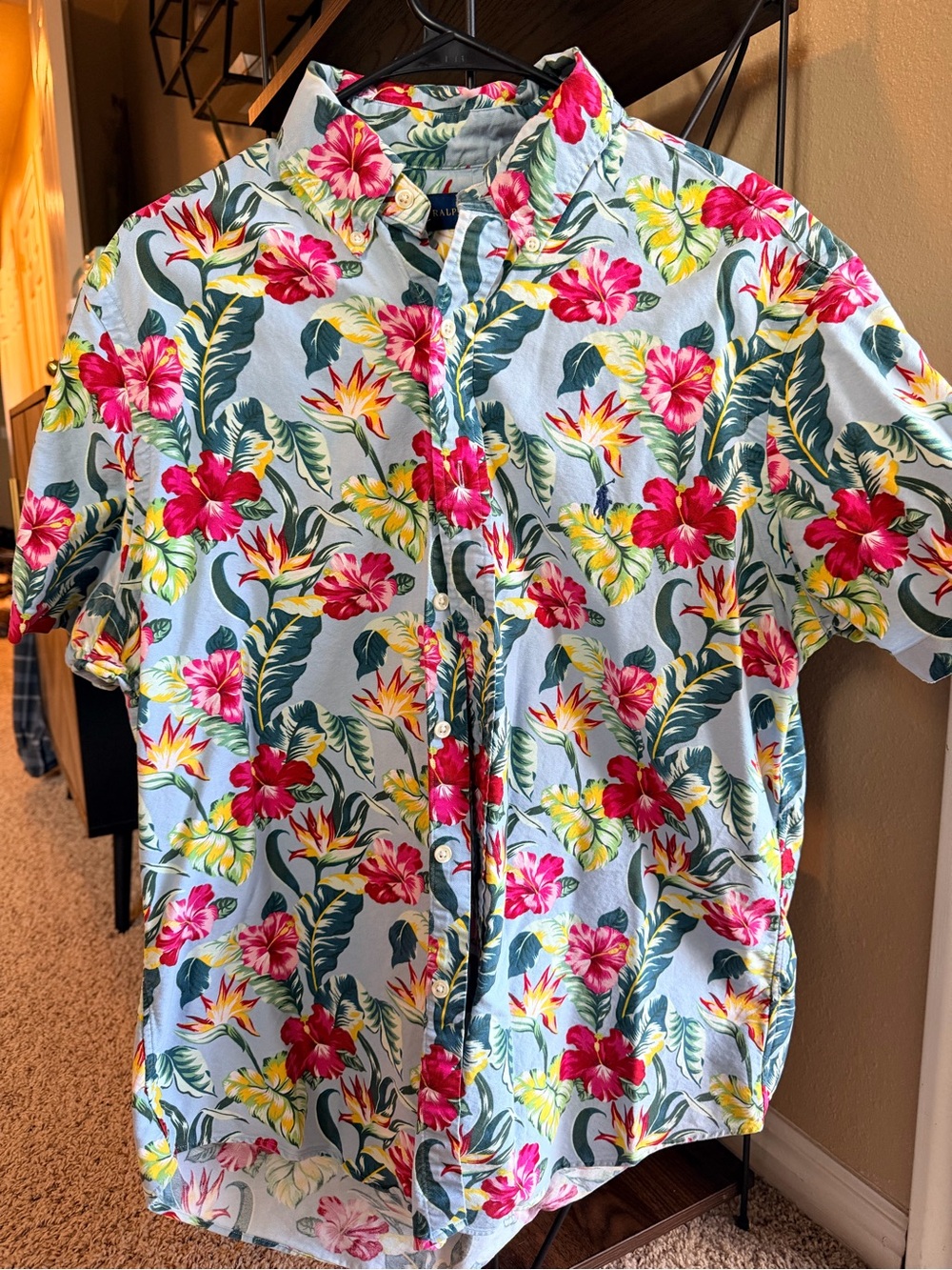 Men's Tropical Floral Short-Sleeve Shirt - Ralph Lauren
